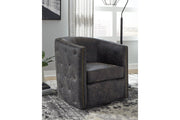 Brentlow Distressed Black Accent Chair - DMV FurnitureAccent Chair
