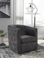 Brentlow Distressed Black Accent Chair - DMV FurnitureAccent Chair