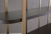 Brentmour Brown/Gold Finish Bookcase - A4000589