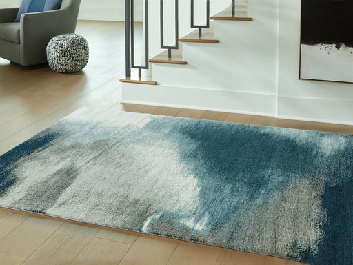 Brentward Blue/Gray/Ivory Large Rug - R407081