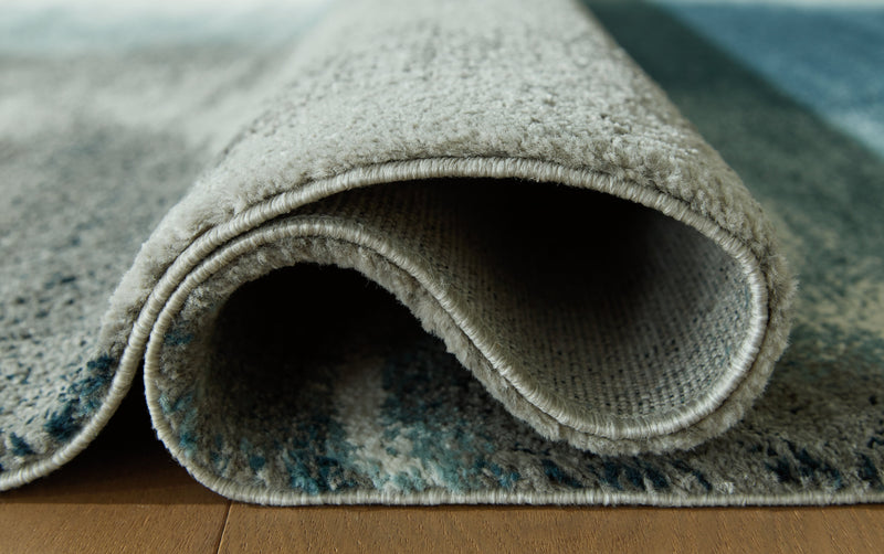 Brentward Blue/Gray/Ivory Medium Rug - R407082