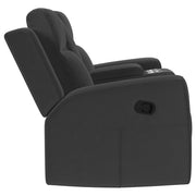 Brentwood 2-piece Upholstered Reclining Sofa Set Charcoal - 610284-S2