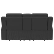 Brentwood Upholstered Reclining Loveseat Dark Charcoal - 610285