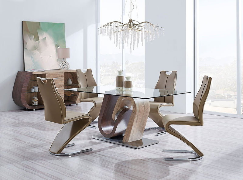Brevard Dining Room Set (Oak and Walnut) - DMV FurnitureDining Room Set