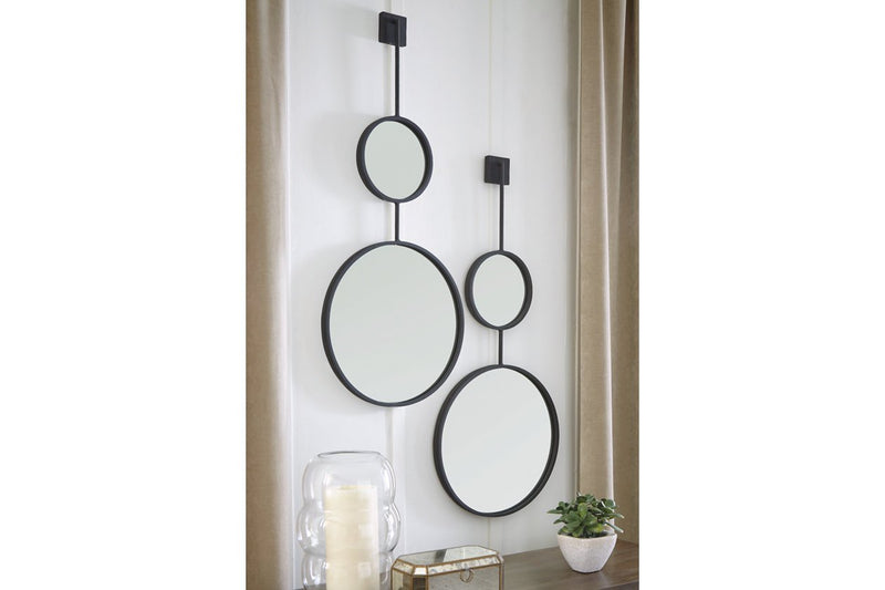 Brewer Black Accent Mirror - DMV FurnitureOther Products