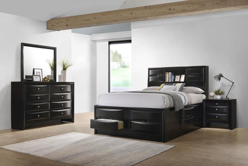 Briana 4-piece Eastern King Bedroom Set Black - 202701KE-S4