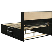Briana 4-piece Eastern King Bedroom Set Black - 202701KE-S4