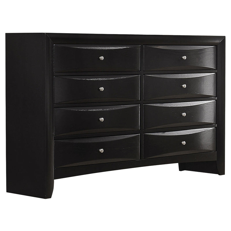 Briana 5-piece Eastern King Bedroom Set Black - 202701KE-S5