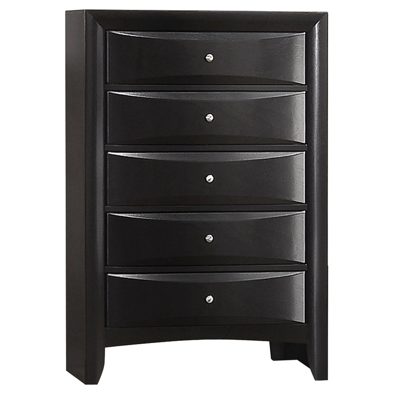Briana 5-piece Eastern King Bedroom Set Black - 202701KE-S5