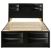 Briana Wood Queen Storage Bookcase Bed Black - 202701Q