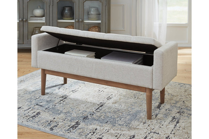 Briarson Beige/Brown Storage Bench - DMV FurnitureAccent Bench
