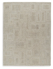 Brickburgh Gray/Ivory/Honey Large Rug - R406901