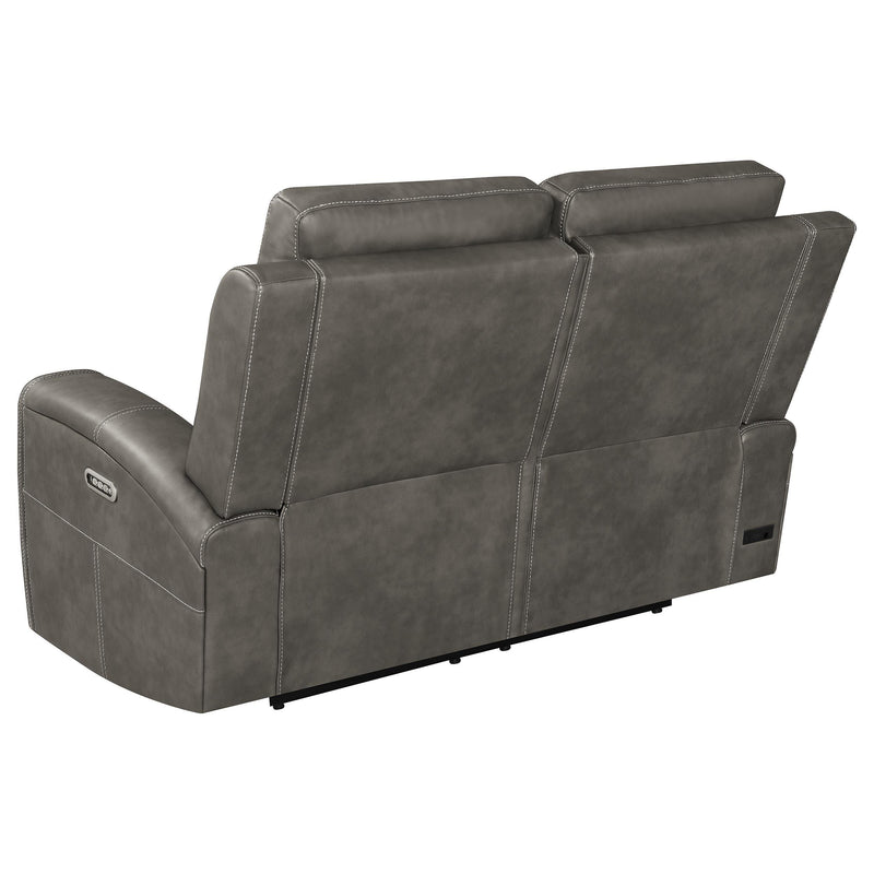 Brickston 2-piece Triple Power Reclining Sofa Set Charcoal - 603431PPP-S2