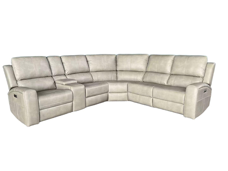 Brickston 3-piece Triple Power Reclining Sectional Sofa Mushroom - 600570PPP