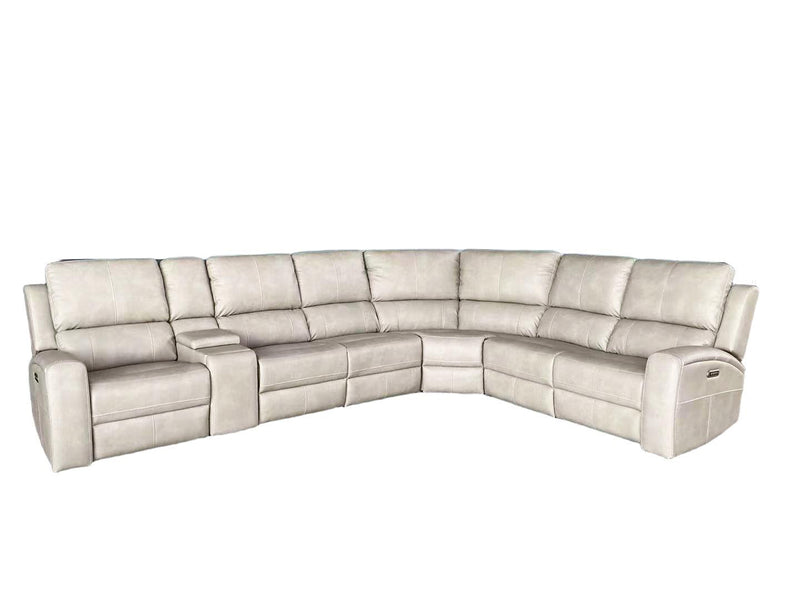 Brickston 4-piece Triple Power Reclining Sectional Sofa Mushroom - 600570PPP-SET