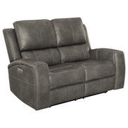 Brickston Triple Power Reclining Loveseat Charcoal - 603432PPP