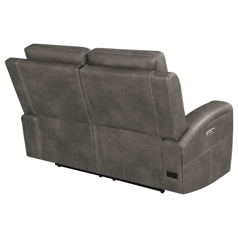 Brickston Triple Power Reclining Loveseat Charcoal - 603432PPP