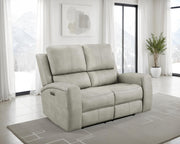 Brickston Triple Power Reclining Loveseat Grey - 603435PPP
