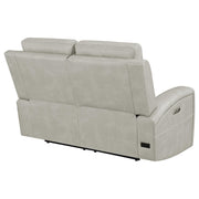 Brickston Triple Power Reclining Loveseat Grey - 603435PPP
