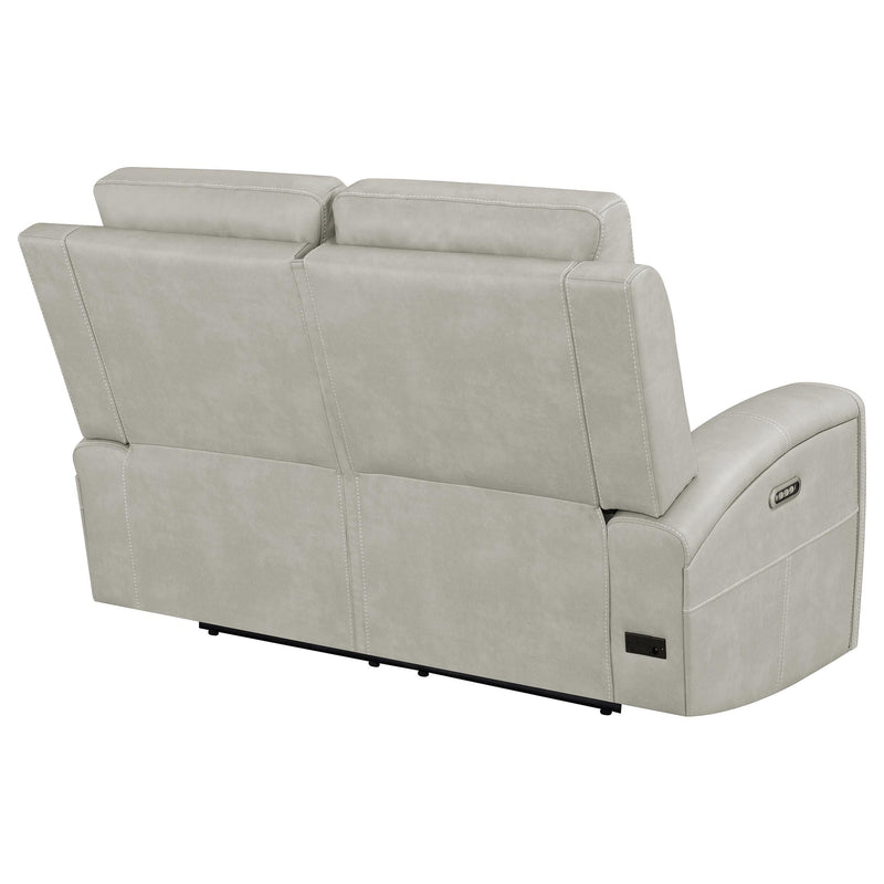 Brickston Triple Power Reclining Loveseat Grey - 603435PPP