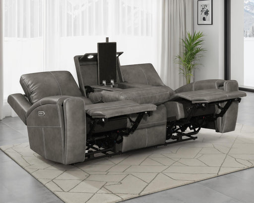 Brickston Triple Power Reclining Sofa Charcoal - 603431PPP