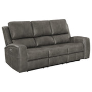 Brickston Triple Power Reclining Sofa Charcoal - 603431PPP