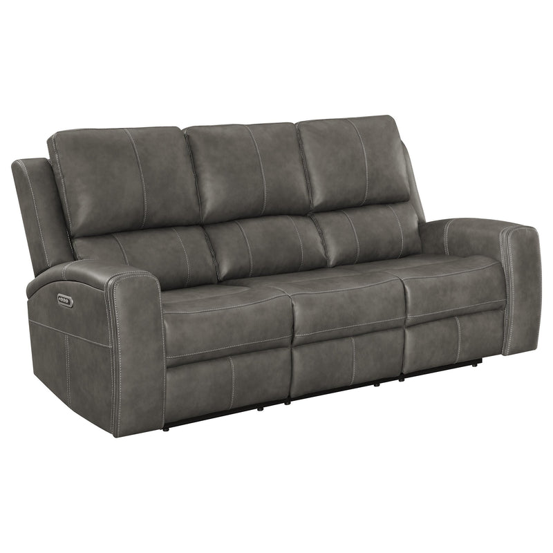 Brickston Triple Power Reclining Sofa Charcoal - 603431PPP