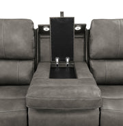 Brickston Triple Power Reclining Sofa Charcoal - 603431PPP