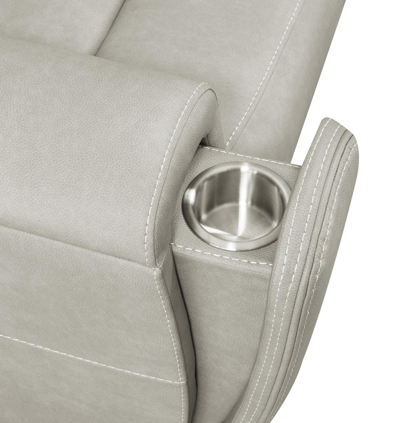 Brickston Triple Power Reclining Sofa Grey - 603434PPP