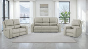 Brickston Triple Power Reclining Sofa Grey - 603434PPP