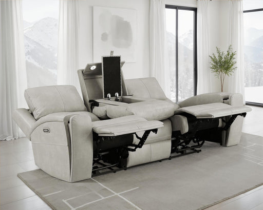 Brickston Triple Power Reclining Sofa Grey - 603434PPP