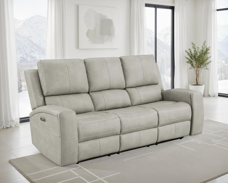 Brickston Triple Power Reclining Sofa Grey - 603434PPP