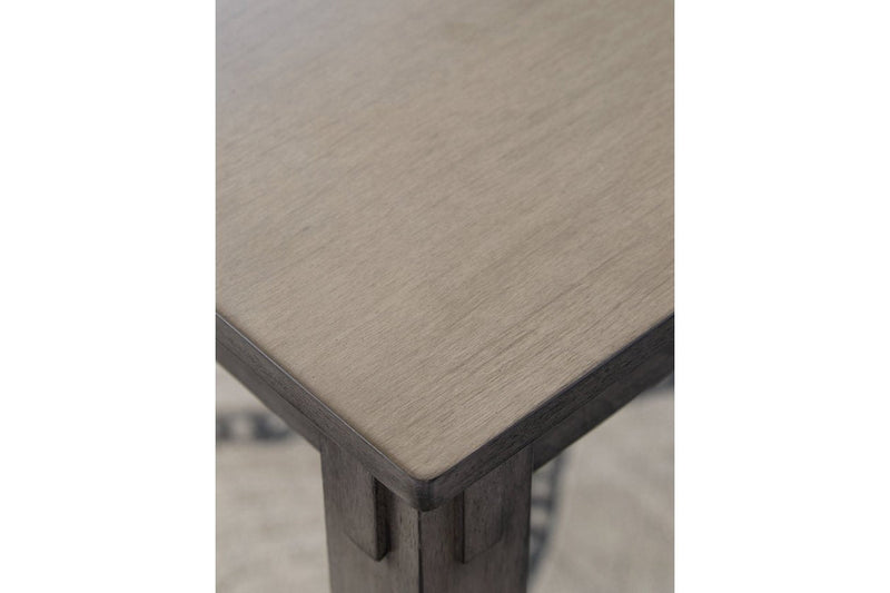 Bridson Gray Dining Table and Chairs with Bench (Set of 6) - DMV FurnitureDining Room Set