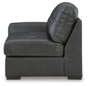 Brindley Pier 3-Piece Sectional with Ottoman in Fog - PKG022068