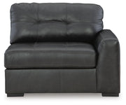 Brindley Pier 3-Piece Sectional with Ottoman in Fog - PKG022068