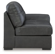 Brindley Pier 3-Piece Sectional with Ottoman in Fog - PKG022068