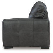 Brindley Pier 3-Piece Sectional with Ottoman in Fog - PKG022068