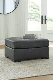 Brindley Pier 3-Piece Sectional with Ottoman in Fog - PKG022068
