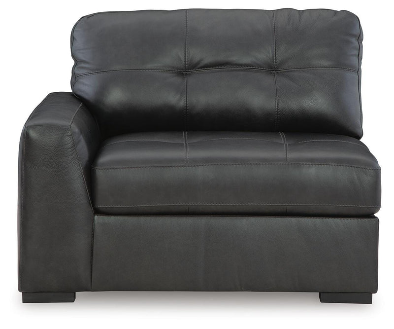 Brindley Pier 4-Piece Sectional with Ottoman in Fog - PKG022069