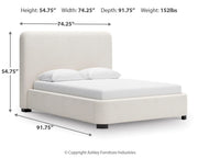 Brintstreet Beige Queen Upholstered Bed - PCB401-81