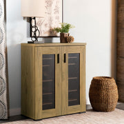 Bristol 6-shelf Engineered Wood Shoe Cabinet Golden Oak - 951107