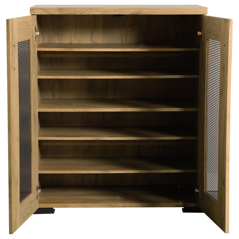 Bristol 6-shelf Engineered Wood Shoe Cabinet Golden Oak - 951107