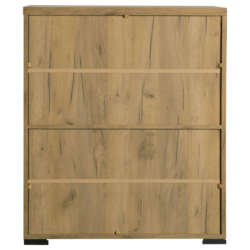 Bristol 6-shelf Engineered Wood Shoe Cabinet Golden Oak - 951107
