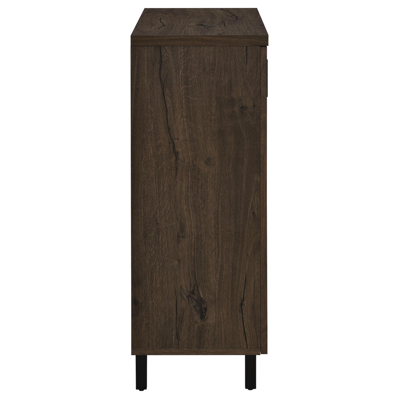 Brixton 2-door Entryway Shoe Storage Cabinets Smoked Oak - 950423