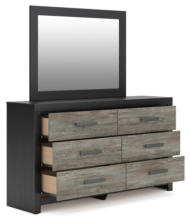 Broachmyn Black/Gray Dresser and Mirror - PCB1118B1