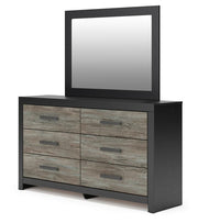 Broachmyn Black/Gray Dresser and Mirror - PCB1118B1