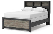 Broachmyn Black/Gray Full Bookcase Bed - PCB1118B13