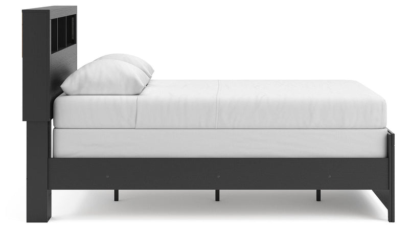 Broachmyn Black/Gray Full Bookcase Bed - PCB1118B13