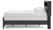 Broachmyn Black/Gray Full Bookcase Bed - PCB1118B13