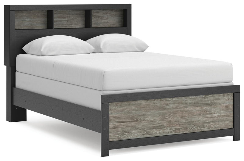 Broachmyn Full Bookcase Bed, Dresser and Mirror - PCB1118B15